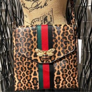 Leopard Slingback Crossbody